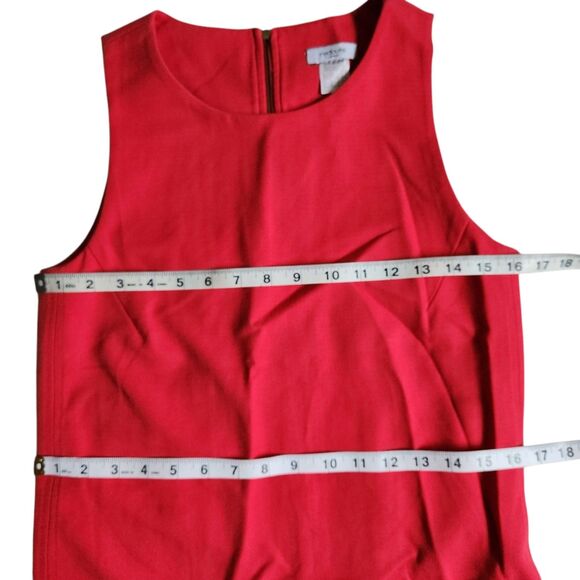 La Redoute Création Reddish Orange Sleeveless Pockets Dress sz USA 2 - Picture 7 of 10